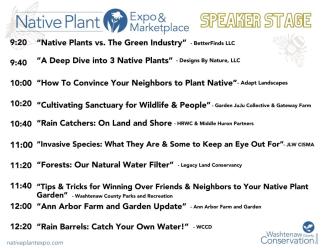 2024 Speaker Stage schedule