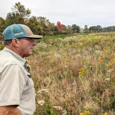Farmer outstanding in his field